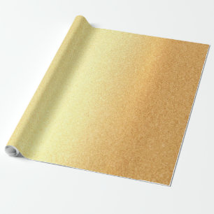 Papel De Regalo Elegante brillo falso dorado moderno chic brillant
