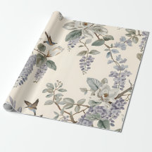 Elegante Chinoiserie Floral y Aves