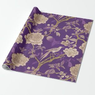 Papel De Regalo Elegante chinoiserie violeta