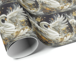 Papel de Regalo Elegante Cisne