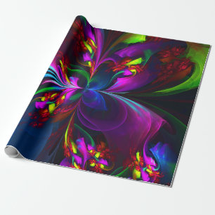 Papel De Regalo Elegante Clásico Moderno Patrón Floral #902 Boda