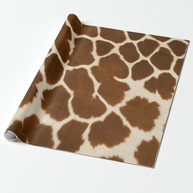 Papel De Regalo Elegante colección popular de cuero falso de vaca (Desenrollado)