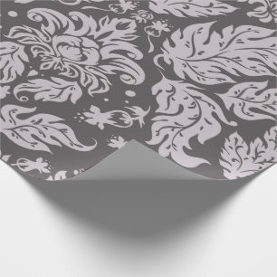 Papel De Regalo Elegante Damasco Barroco Vintage