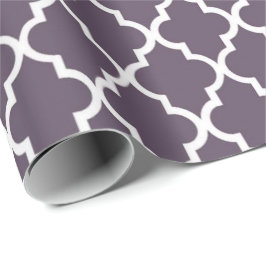 Papel De Regalo Elegante, de moda, elegante quatrefoil morado oscu