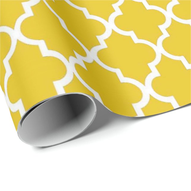 Papel De Regalo Elegante, de moda, luminoso y soleado quatrefoil a (Esquina del rollo)