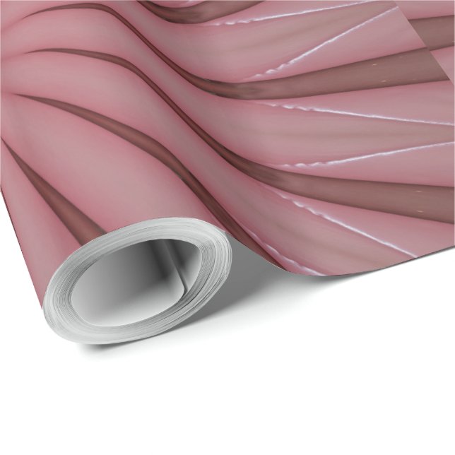 Papel De Regalo Elegante diseño de kaleidoscopio rosa antiguo (Esquina del rollo)