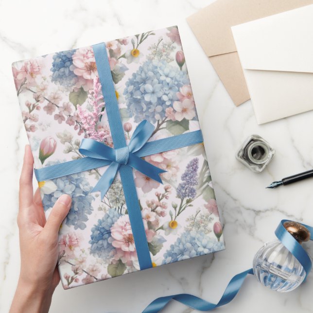 Papel De Regalo Elegante diseño floral de Pascua (Regalar)