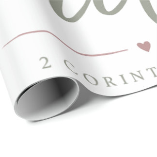 Papel De Regalo Elegante Ella Camina Por Fe Versículo De La Biblia