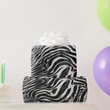Elegante Estampado de Cebra en Blanco y Negro de L
