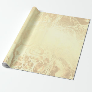 Papel De Regalo Elegante estilo de mármol dorado 