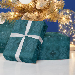 Papel De Regalo Elegante Faux-Fabric Hunter Green