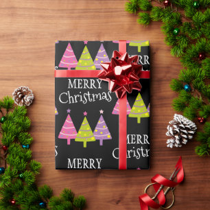 Papel De Regalo Elegante Feliz Navidad