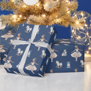 Papel De Regalo Elegante Femenino Navideño Lindo