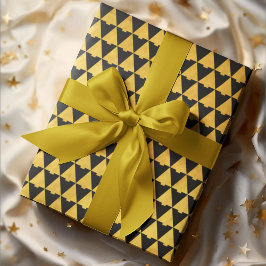 Papel De Regalo Elegante feriado de árbol de Navidad geométrico de