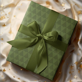 Papel De Regalo Elegante feriado geométrico monótono de árbol de N