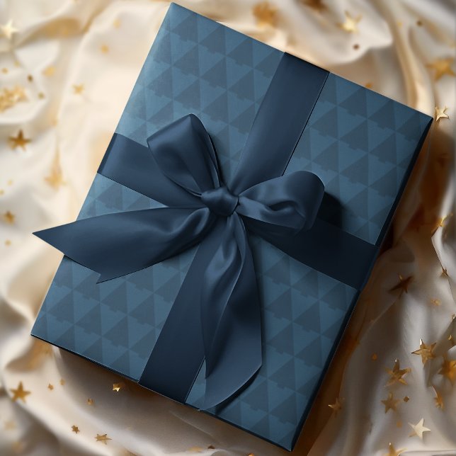 Papel De Regalo Elegante feriado geométrico monótono de árbol de N (Subido por el creador)