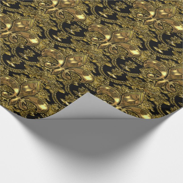 Papel De Regalo Elegante Fleur Baroque Elegante (Esquina)