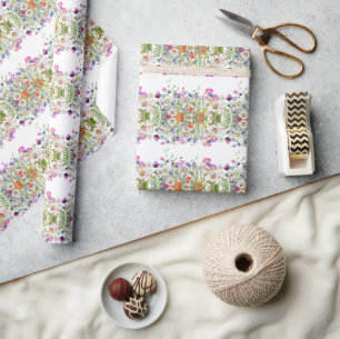 Papel De Regalo Elegante flor moderna de dazie