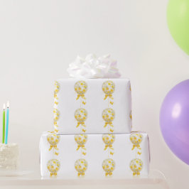 Papel De Regalo Elegante flor moderna de margarita