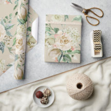 Elegante Floral Botánico de Champán Cremoso para B