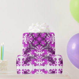 Papel De Regalo Elegante giro de mariposa abstracto boho rosa mand