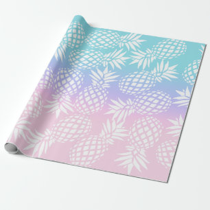 Papel De Regalo Elegante gradiente giratorio Pineapple patrón colo