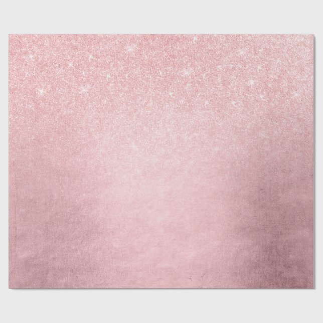 Papel De Regalo Elegante gradiente giratorio rosa rosa purpurina d (Superficie plana)