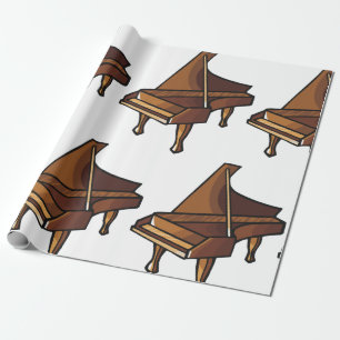Papel De Regalo Elegante Grand Piano Music Avers Design