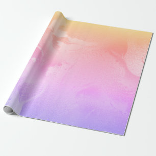 Papel De Regalo Elegante mármol holográfico moderno
