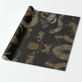 Papel De Regalo Elegante Medusa Snakes Luxury Art
