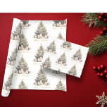 Papel De Regalo Elegante Merry Christmas Tree Gold Minimalista<br><div class="desc">Envuelve tus regalos con estilo con nuestro elegante y moderno Papel envuelto en árbol de navidad. Abran el espíritu de la temporada con este patrón contemporáneo de árbol de Navidad que es a la vez elegante y de moda. Eleva tu juego de regalos y haz una impresión duradera bajo el...</div>