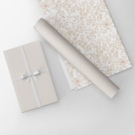 Papel De Regalo Elegante Minimalista Crema Ligera Beige Color Sóli