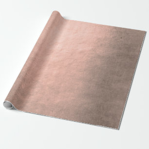 Papel De Regalo Elegante moderno cobre rosa oro metálico