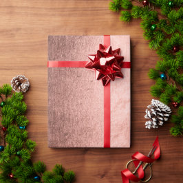 Papel De Regalo Elegante moderno cobre rosa oro metálico