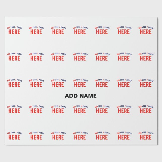PAPEL DE REGALO ELEGANTE MODERNO PERSONALIZABLE BLANCO VERIFICADO  (Superficie plana)