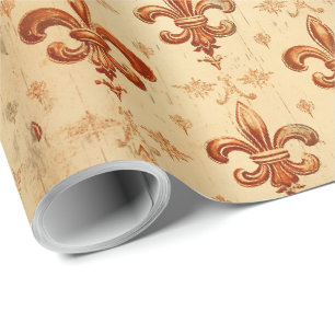 Papel De Regalo Elegante Naranja de Halloween de acuarela
