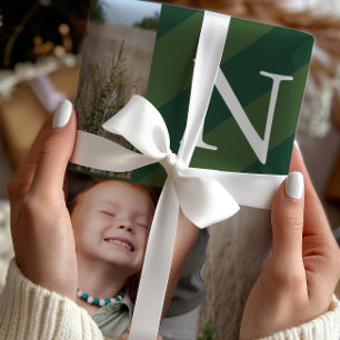 Papel De Regalo Elegante Navidad Stripes Collage de fotos Holiday