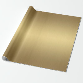 Papel De Regalo Elegante oro metálico lujoso