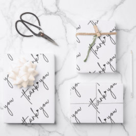 Papel de regalo elegante para agradecer