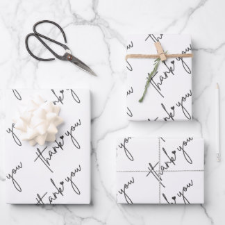 Papel de regalo elegante para agradecer