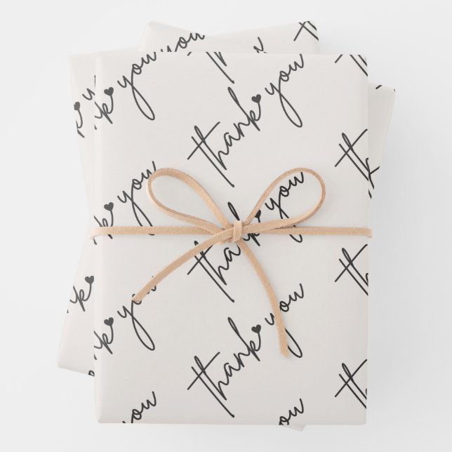 Papel de regalo elegante para agradecer (In situ)