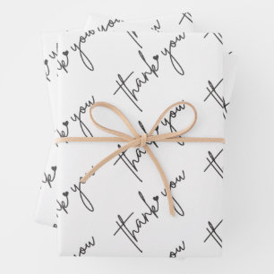 Papel de regalo elegante para agradecer