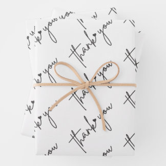 Papel de regalo elegante para agradecer
