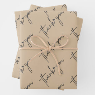 papel de regalo elegante para dar las gracias