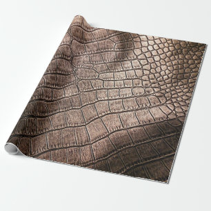 Papel De Regalo Elegante patrón de cuero cerca.