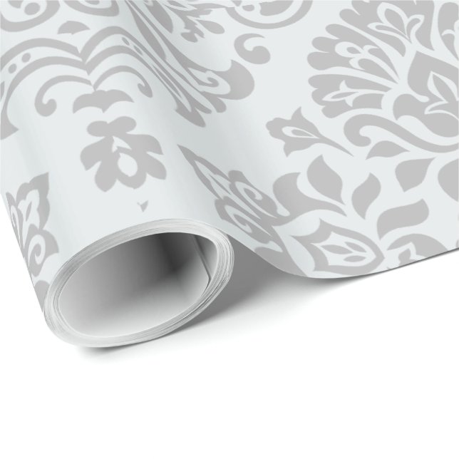 Papel De Regalo Elegante patrón de damasco (Esquina del rollo)
