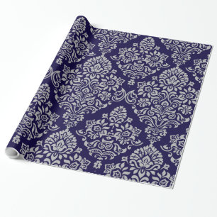 Papel De Regalo Elegante patrón de damasco real