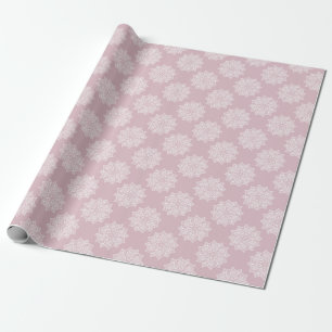 Papel De Regalo Elegante patrón de mandala rosa claro femenino y b