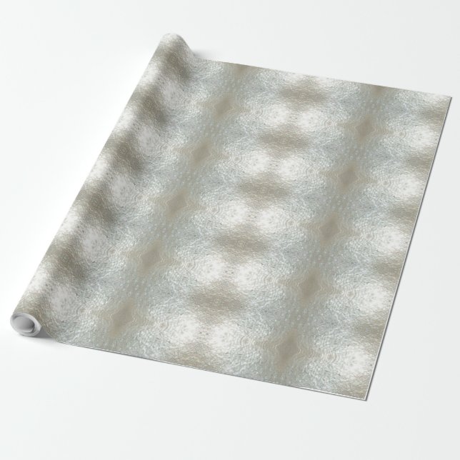 Papel De Regalo Elegante patrón de Moda Gris Gris Gris Grisáceo (Desenrollado)