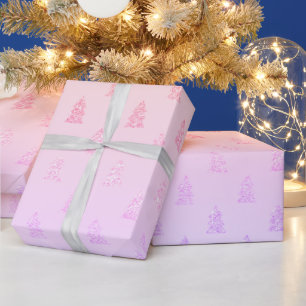 Papel De Regalo Elegante patrón de Navidades holográficos colorido